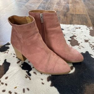 Pink Pointed Toe Booties